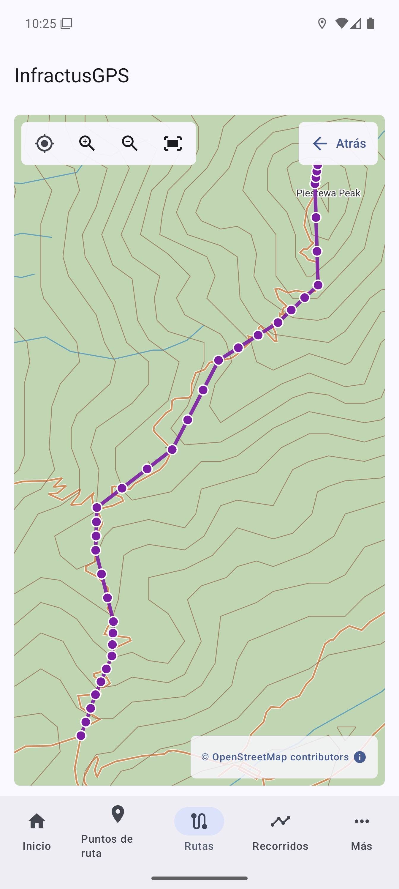 Sus datos de navegación en el mapa