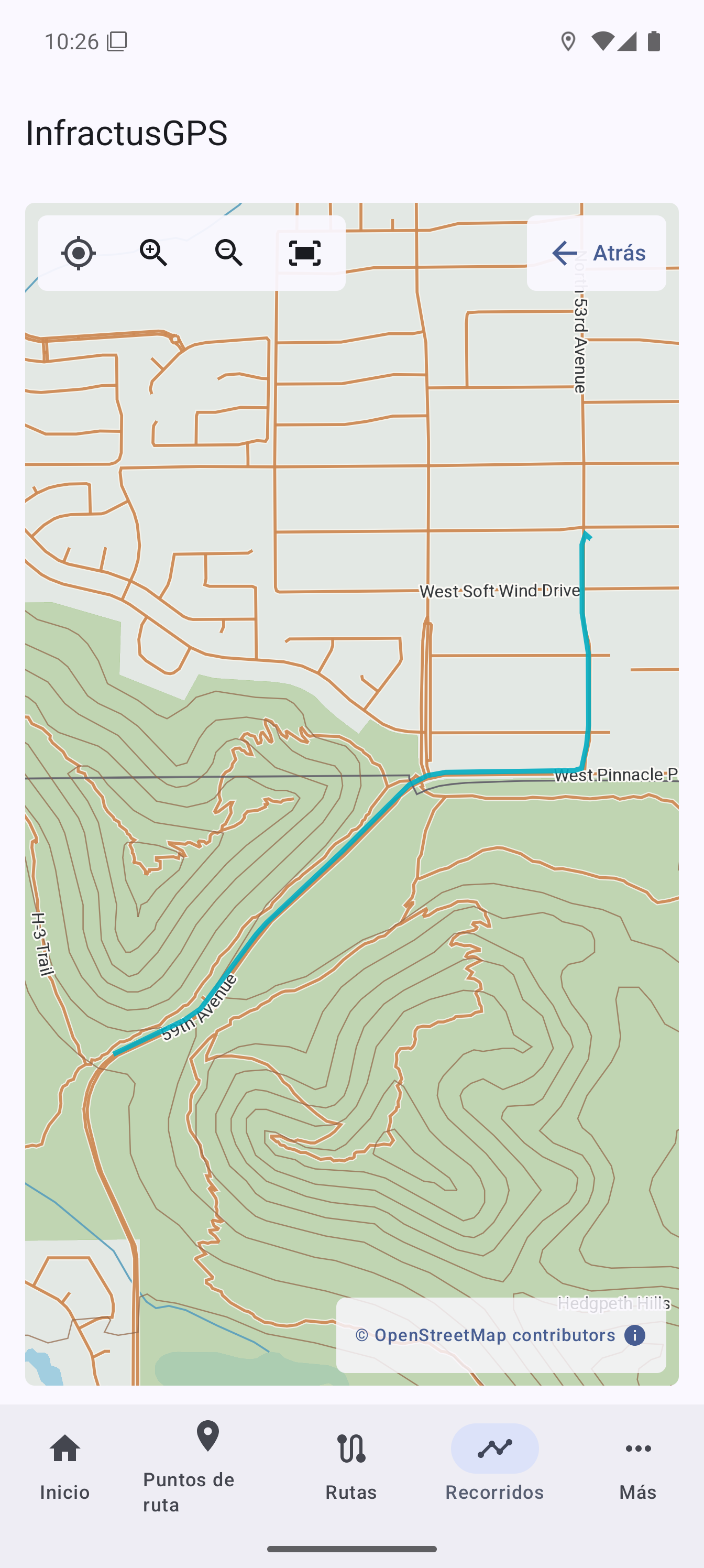 Recorrido grabado