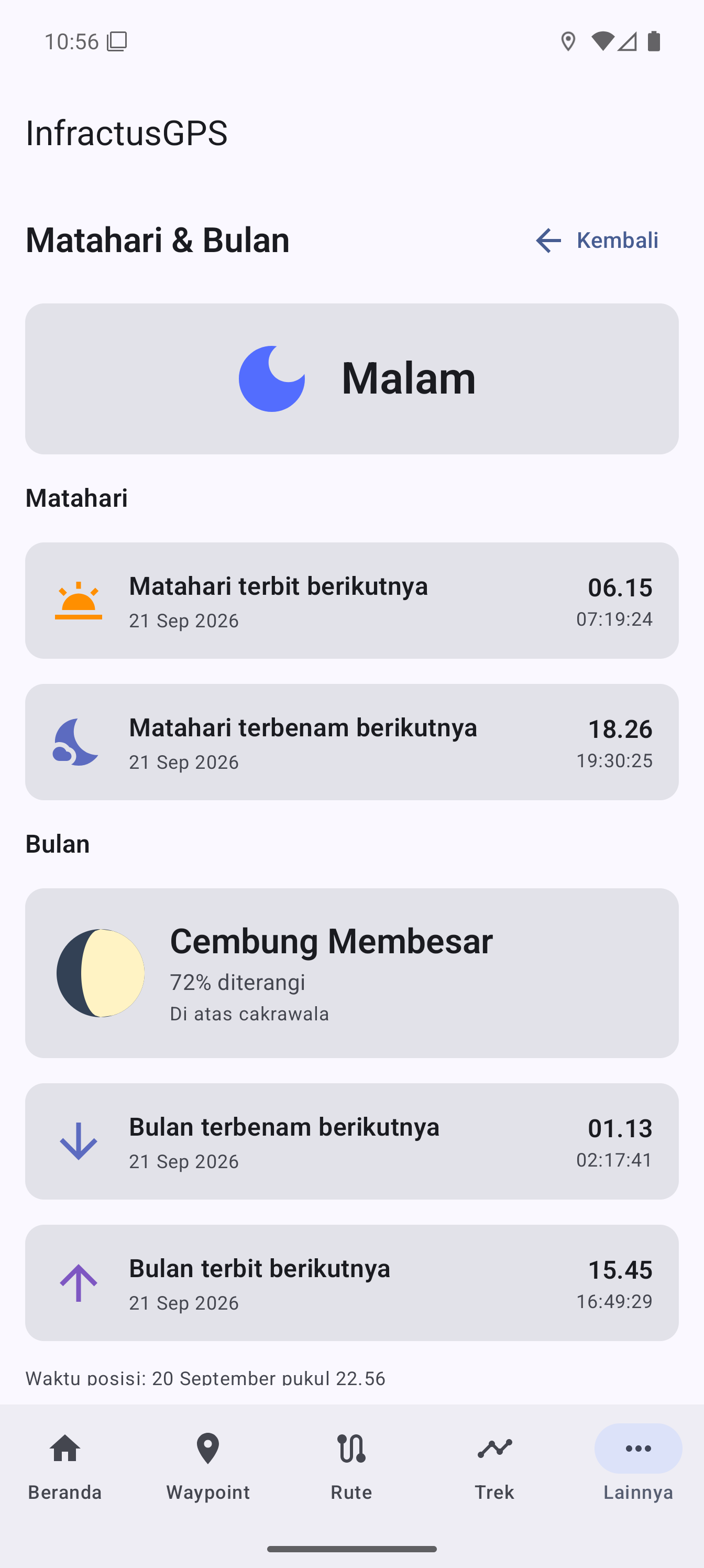 Informasi Matahari dan Bulan
